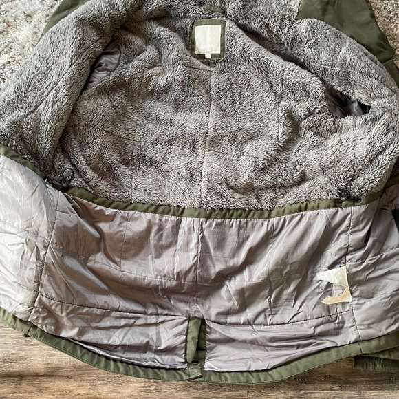 Bench Men's XL Army Olive Green Khaki Winter Jacket - Picture 11 of 14